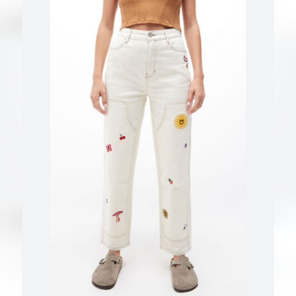 Pacsun High Rise Carpenter Jean with Patches Size 25 - New